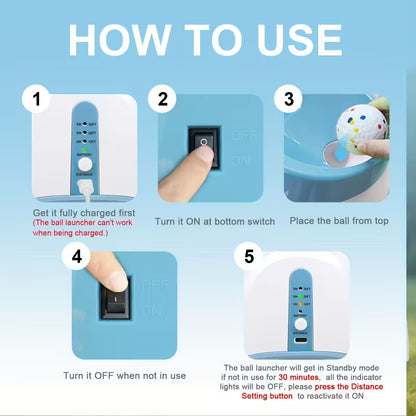 Automatic Interactive Pet Ball Launcher6