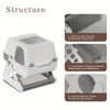 Puffles Semi-Automatic "Flip & Tilt" Cat Litter Box