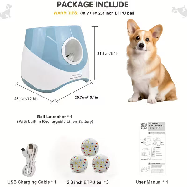 Automatic Interactive Pet Ball Launcher4