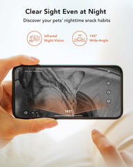 Smart Granary Pet Feeder with Camera (Black)