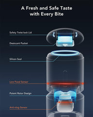 Smart Granary Pet Feeder with Camera (Black)