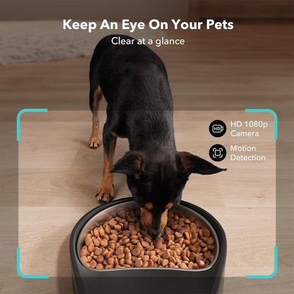 Smart Granary Pet Feeder with Camera (Black)4