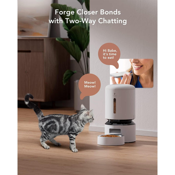 Smart Granary Pet Feeder with Camera (White)5
