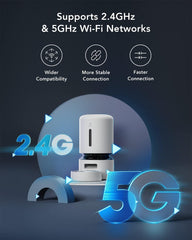 Smart Granary Pet Feeder with Camera (White)