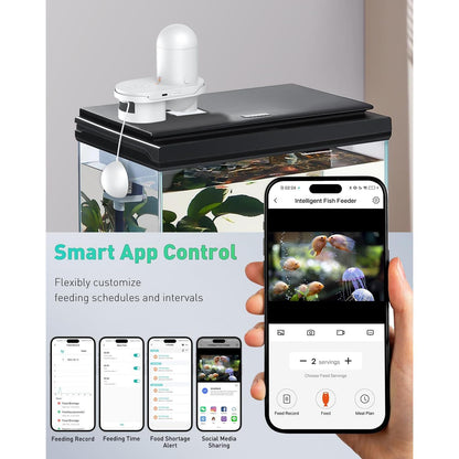 Puffles Smart Automatic Fish Feeder (2.4 GHz Wi-Fi)8