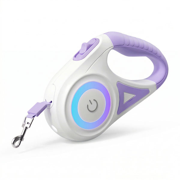 Puffles 5M LED Glow Retractable Dog Leash1