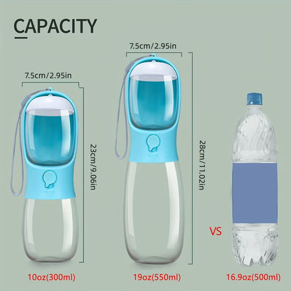 Puffles 2-in-1 Portable Pet Hydro-Feeder Travel Bottle | Water Dispenser & Food Carrier3