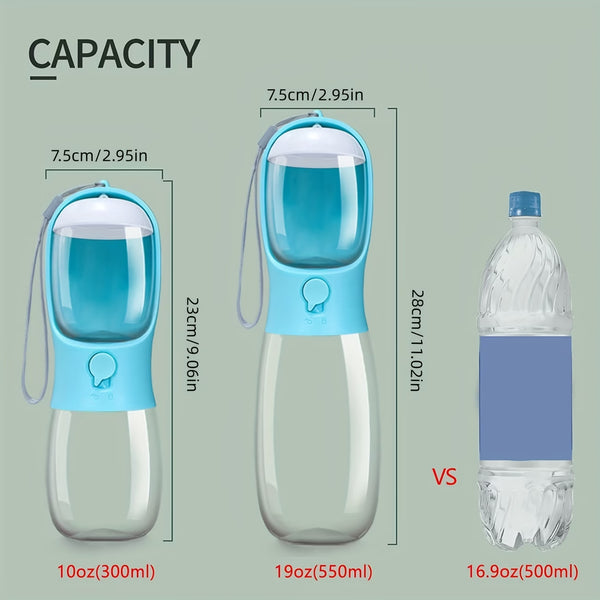 Puffles 2-in-1 Portable Pet Hydro-Feeder Travel Bottle | Water Dispenser & Food Carrier3