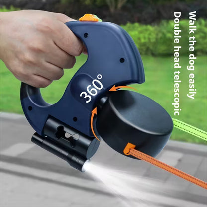 DuoWalk Retractable Heavy-Duty Dog Leash with Built-In Waste Dispenser2