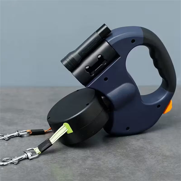 DuoWalk Retractable Heavy-Duty Dog Leash with Built-In Waste Dispenser7