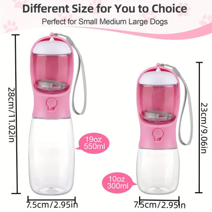 Puffles 2-in-1 Portable Pet Hydro-Feeder Travel Bottle | Water Dispenser & Food Carrier5