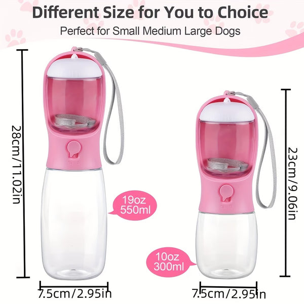 Puffles 2-in-1 Portable Pet Hydro-Feeder Travel Bottle | Water Dispenser & Food Carrier5